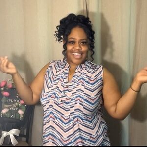 Chevron Patterned Women's Top